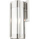 Sheridan 3 Light 19 inch Brushed Nickel Outdoor Wall Lantern
