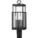 Longport 4 Light 21 inch Textured Black Post