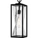 Zarah 1 Light 7 inch Matte Black Outdoor Hanging Lantern, Large