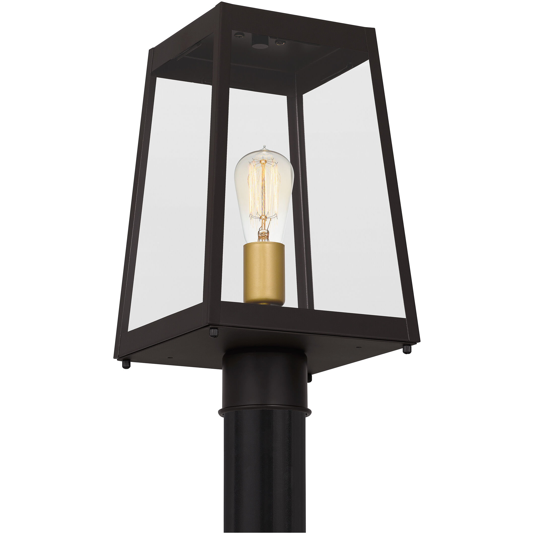 Amberly Grove 1 Light 16 inch Western Bronze Outdoor Post Lantern