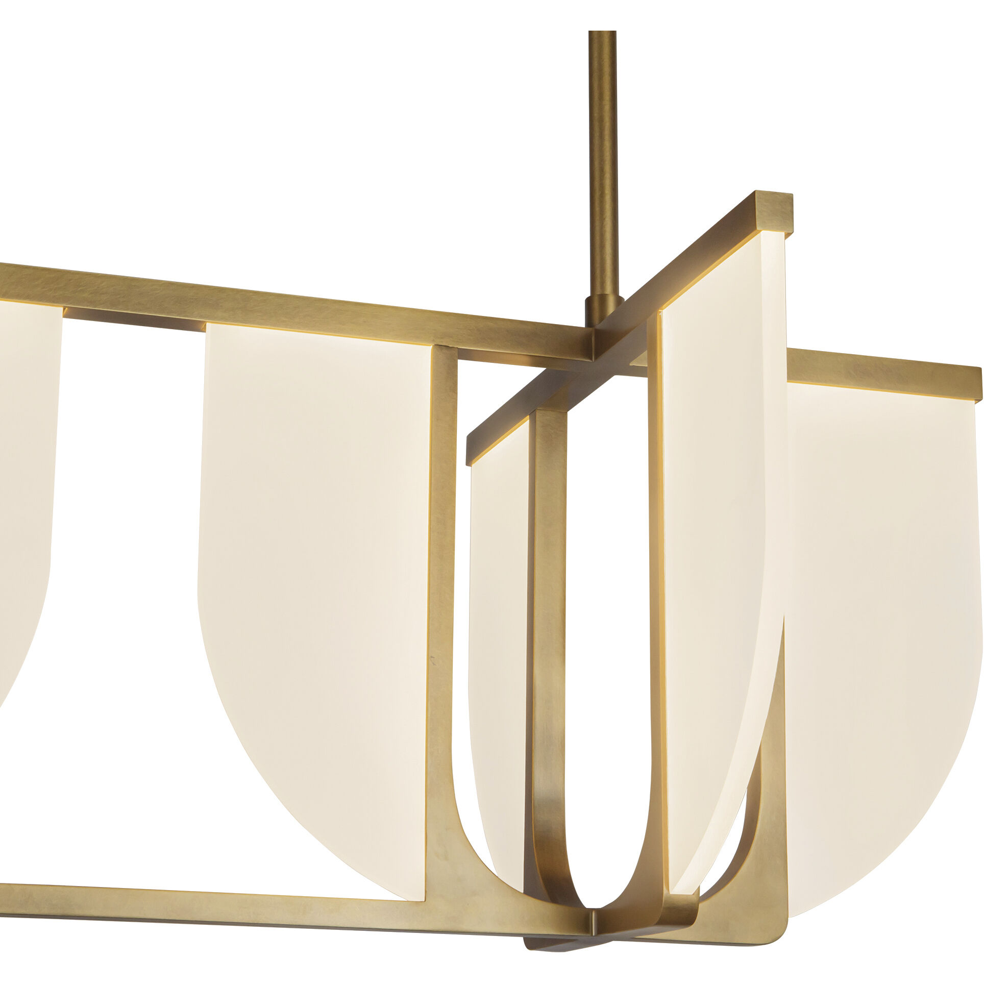 Anders 58.75 inch Vintage Brass Linear Pendant Ceiling Light