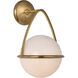 AERIN Lisette LED 8 inch Hand-Rubbed Antique Brass Bracketed Sconce Wall Light