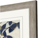 Entwined Leaves Blue and Beige and Green and White Framed Art