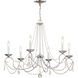 Pennington 6 Light 28 inch Brushed Nickel Chandelier Ceiling Light