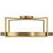 Boada LED 24 inch Soft Brass Semi Flush Mount Ceiling Light