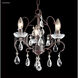 Mini 3 Light 13 inch Vintage Bronze Chandelier Ceiling Light