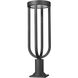 Leland LED 28.25 inch Sand Black Outdoor Pier Mounted Fixture