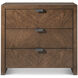 Catalina 32 X 30 inch Earth Nightstand, Wooden, 3-Drawer