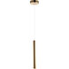 Flute LED 2.5 inch Rose Gold Mini Pendant Ceiling Light