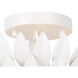 Broche 4 Light 16 inch Matte White Semi Flush Ceiling Light