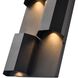Skyline 1 Light 18 inch Charcoal Black Outdoor Sconce