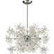 Snowburst 15 Light 33 inch Polished Chrome Chandelier Ceiling Light