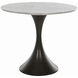 Cortez White & Gold Flecked Marble and Burnished Bronze Bistro Table