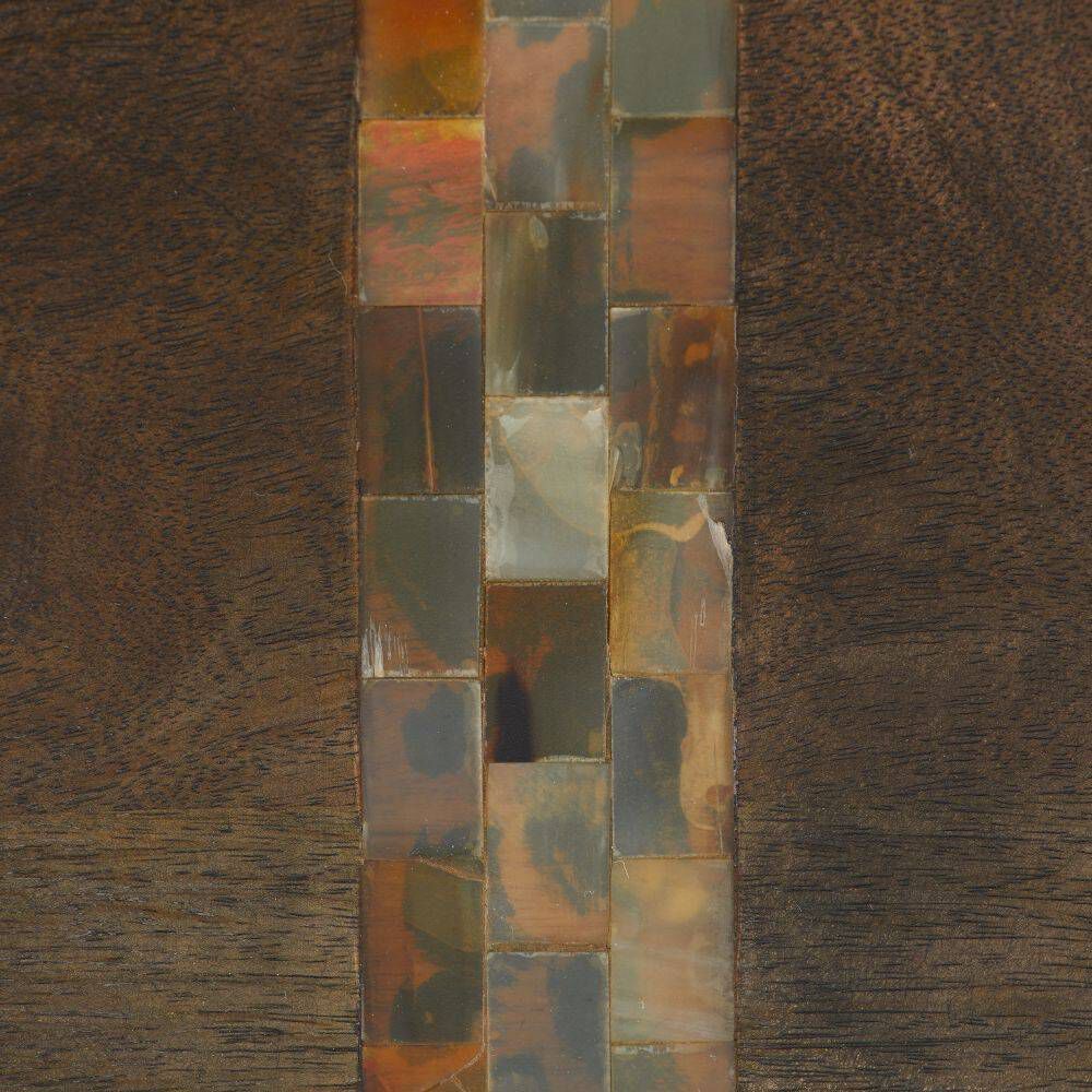 Gilmore 50 X 16.5 inch Umber and Natural Faux Horn Cocktail Table