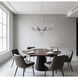 Sussex 8 Light 36.5 inch Polished Nickel and Black Chandelier Ceiling Light