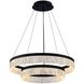 Arctic Ice 2 Light 24 inch Black Pendant Ceiling Light