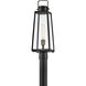 Hugh 1 Light 22 inch Black with Burnished Bronze Outdoor Post Mount
