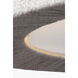 Chapman & Myers Dorado LED 40 inch Antique-Burnished Brass and Washed Abaca Chandelier Ceiling Light