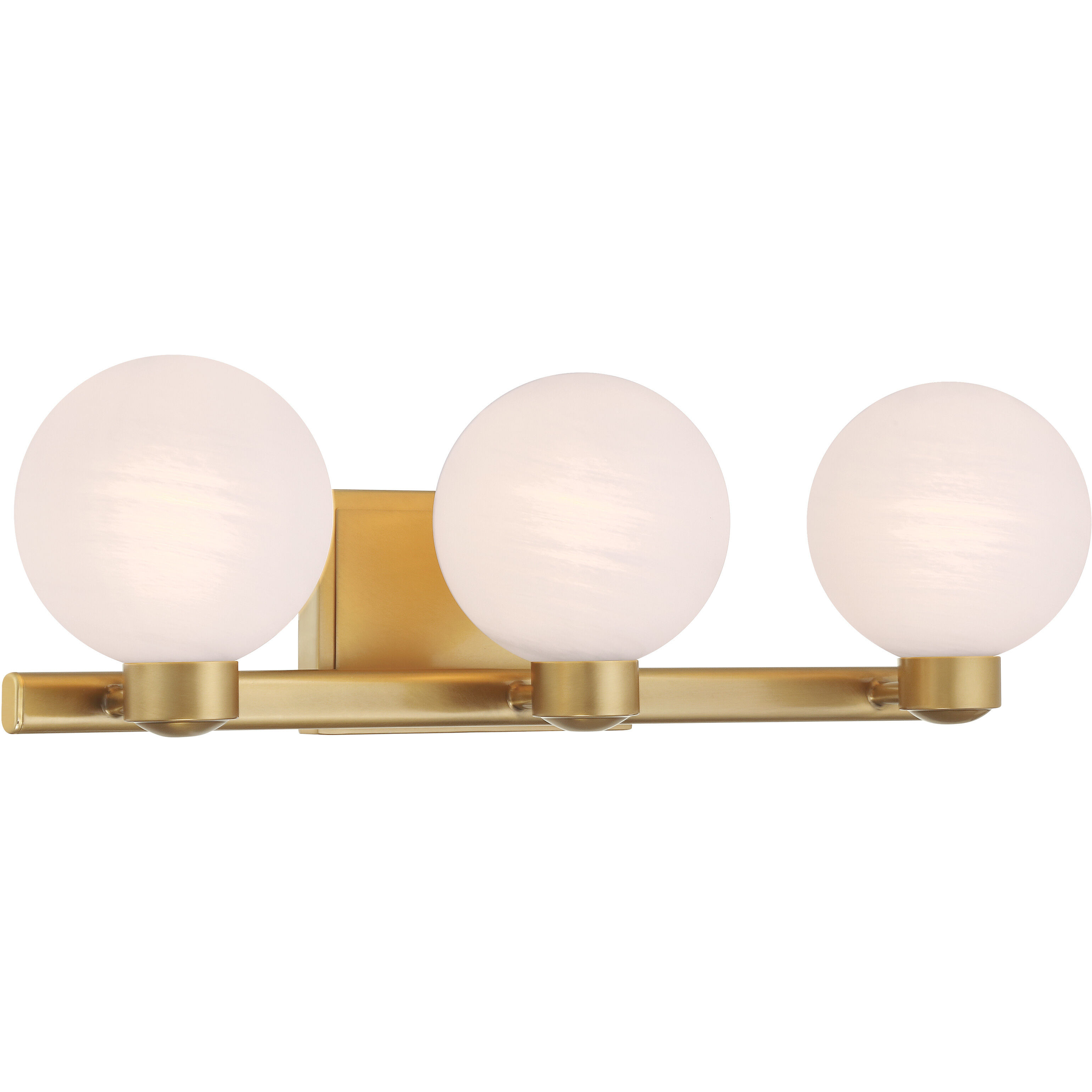 Mooncrest 3 Light 25 inch Legacy Brass Vanity Light Wall Light