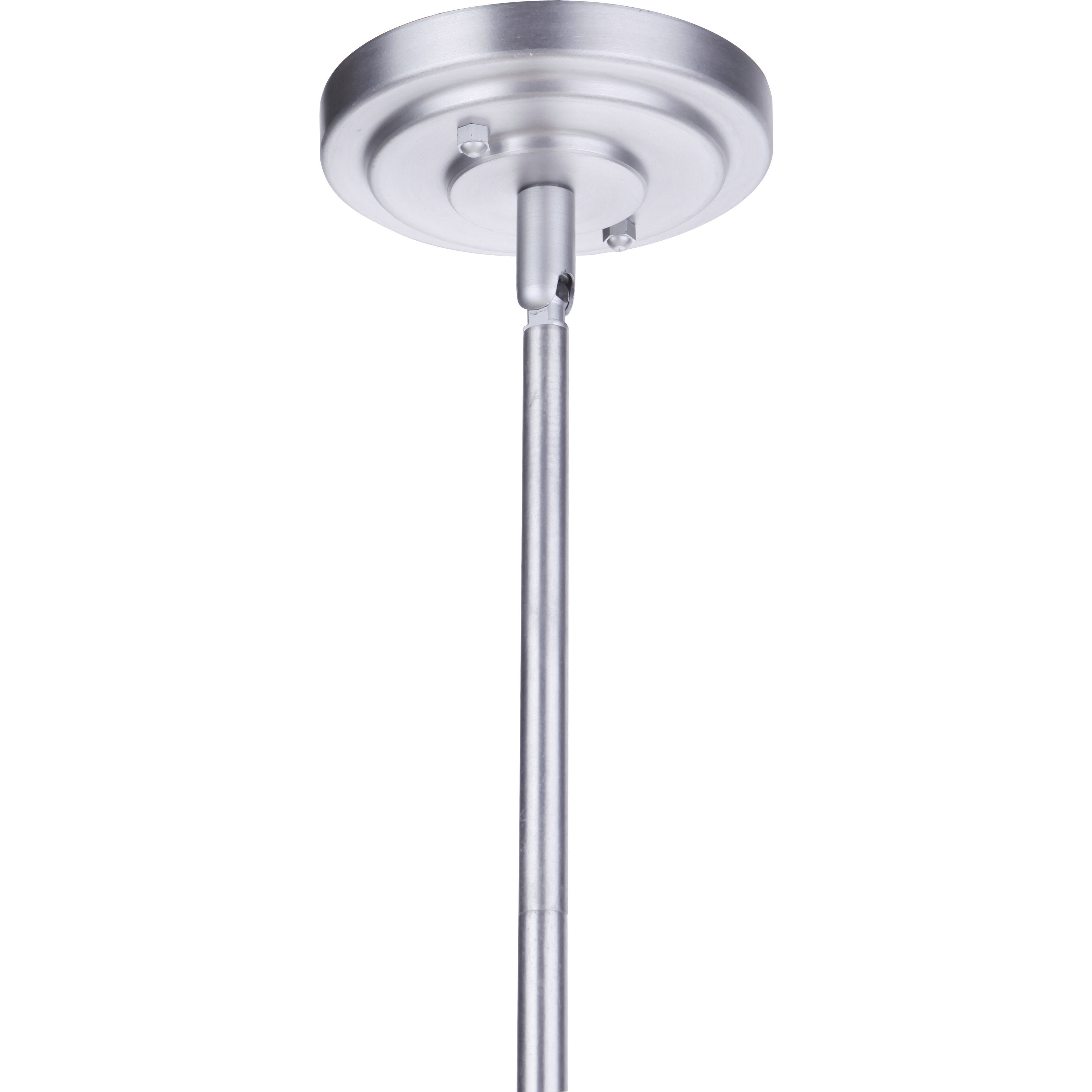 Evie 1 Light 7.5 inch Satin Aluminum Outdoor Pendant