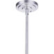 Evie 1 Light 7.5 inch Satin Aluminum Outdoor Pendant