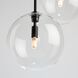 Pinpoint 3 Light 18.1 inch Black Multi Light Pendant Ceiling Light