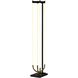 Cascata 64.96 inch 72 watt Black and Brushed Brass Floor Lamp Portable Light