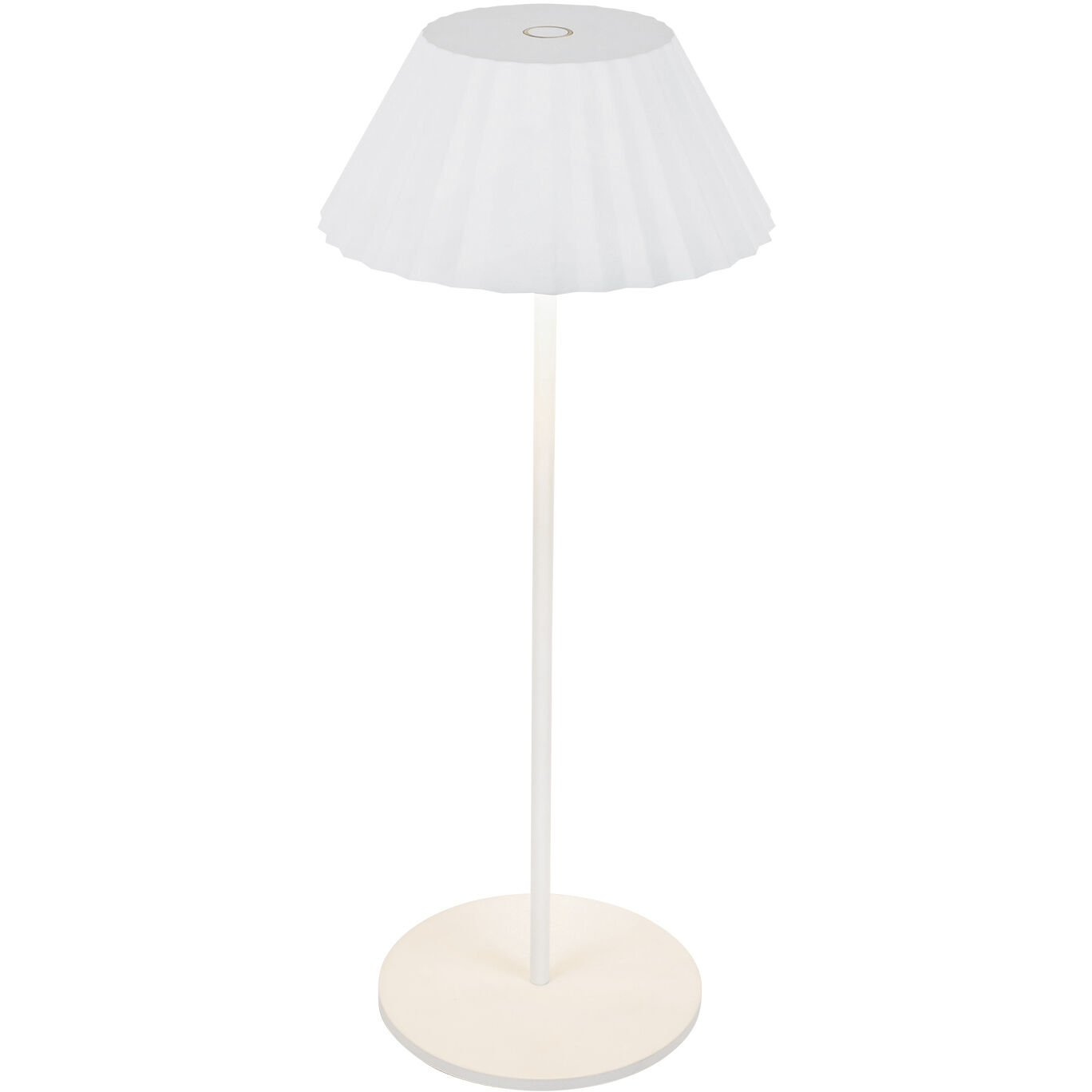Zola 14.38 inch 3 watt White Table Lamp Portable Light