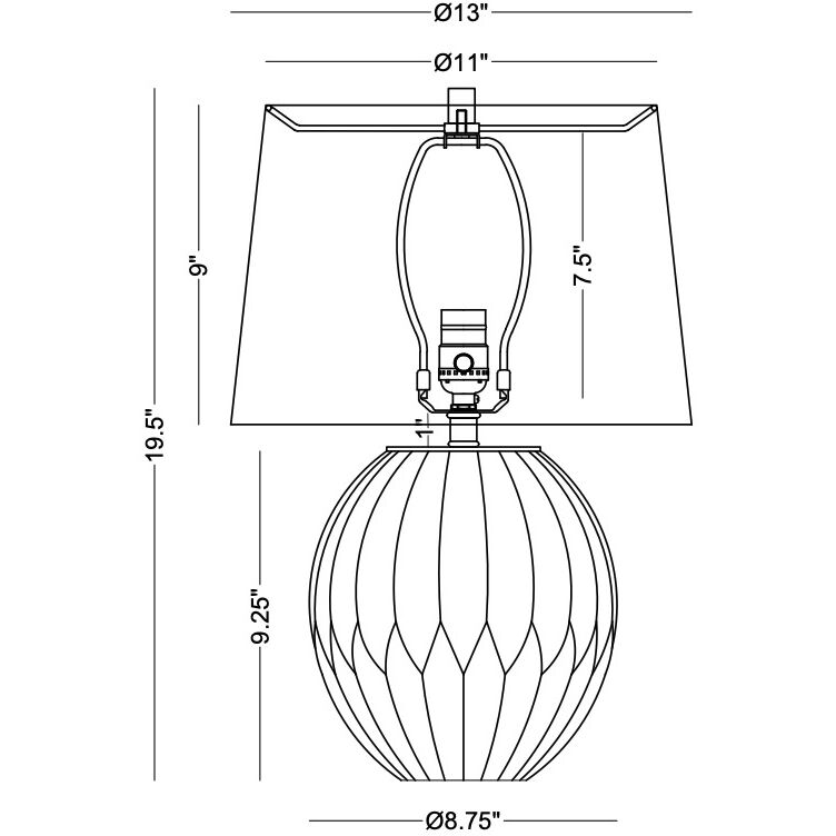 Savoy 19.5 inch 150.00 watt Beige Table Lamp Portable Light