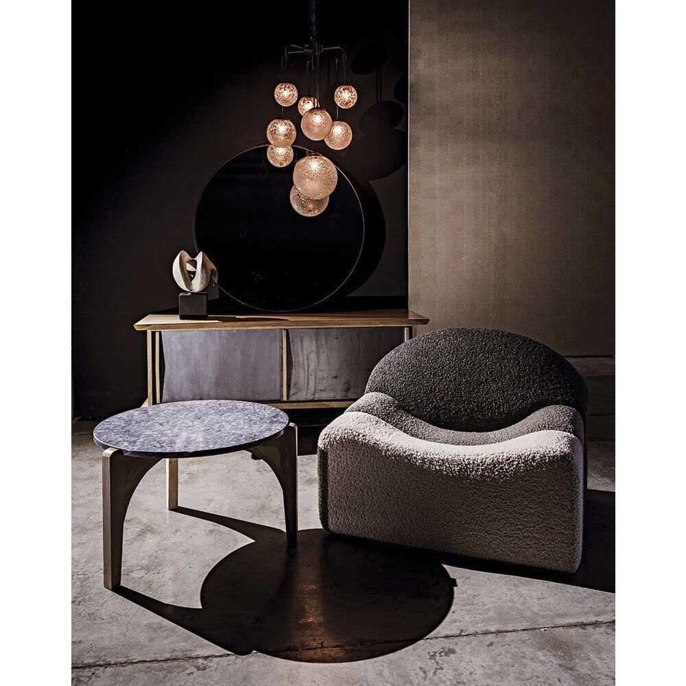 Confucius 33.5 X 33.5 inch Waxed Coffee Table