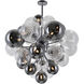Pallocino LED 25 inch Chrome Down Chandelier Ceiling Light