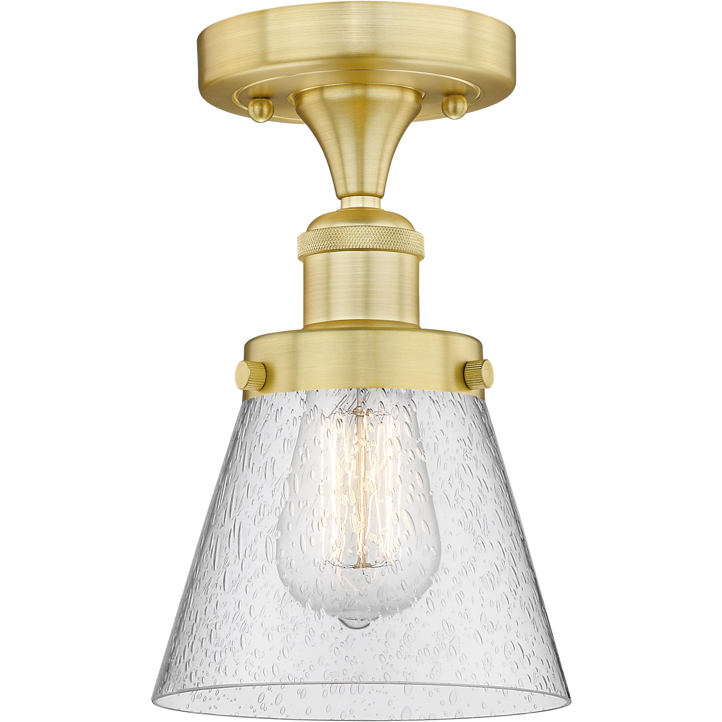 Cone 1 Light 6.25 inch Semi-Flush Mount