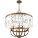 Ashton 6 Light 24 inch Hand Painted Palacial Bronze Chandelier Ceiling Light