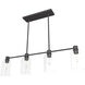 Lochemeade 4 Light 38 inch Noble Bronze Linear Chandelier Ceiling Light