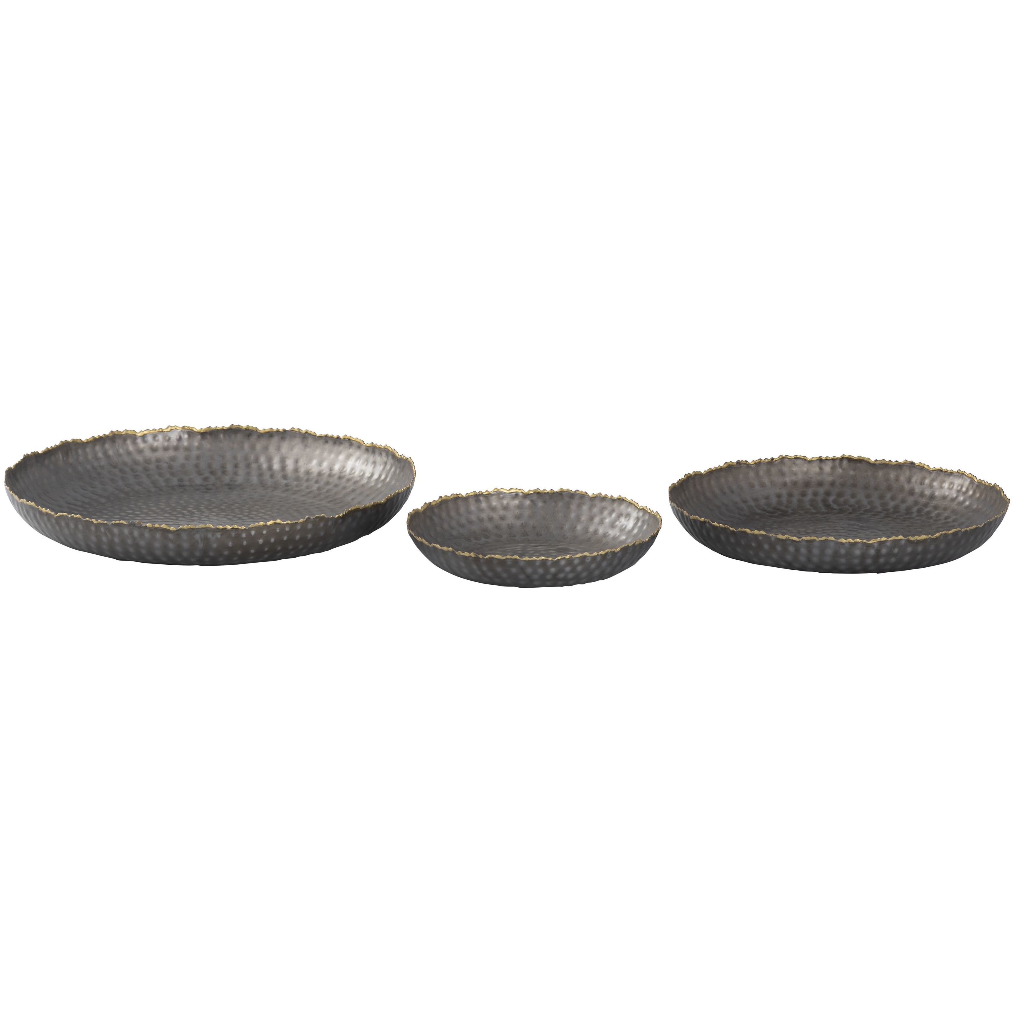 Leonard Bronze with Gold Tray, Set of 3