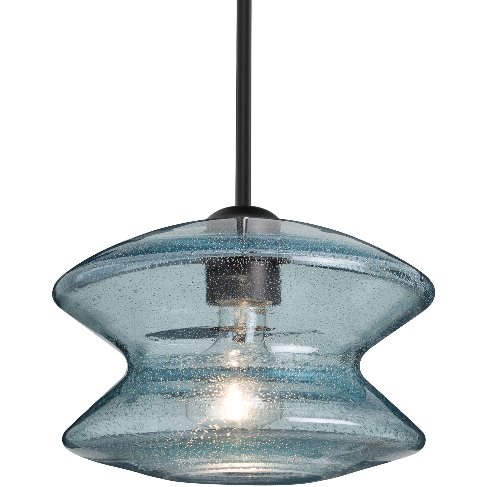 Zen 1 Light Black Stem Pendant Ceiling Light