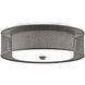 Notte LED 16.5 inch Mol&eacute; Black Flush Mount Ceiling Light