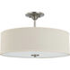 Inspire 3 Light 18 inch Brushed Nickel Semi-Flush Mount Ceiling Light