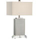 Chelsea House 28 inch 100.00 watt Hatched Glaze/Clear Table Lamp Portable Light