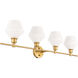 Gene 4 Light 38 inch Brass Wall sconce Wall Light