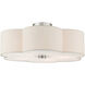 Solstice 5 Light 22 inch Brushed Nickel Semi Flush Ceiling Light