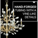 Eve LED 33.5 inch Champagne Gold Chandelier Ceiling Light