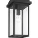 Madrid 1 Light 8 inch Black Outdoor Pendant