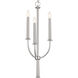 Florence 3 Light 11.25 inch Polished Nickel Chandelier Ceiling Light