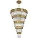 Willow 39 Light 48 inch Satin Gold Chandelier Ceiling Light