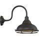 Newbridge 1 Light 14 inch Dark Bronze and Gold Outdoor Wall Fixture