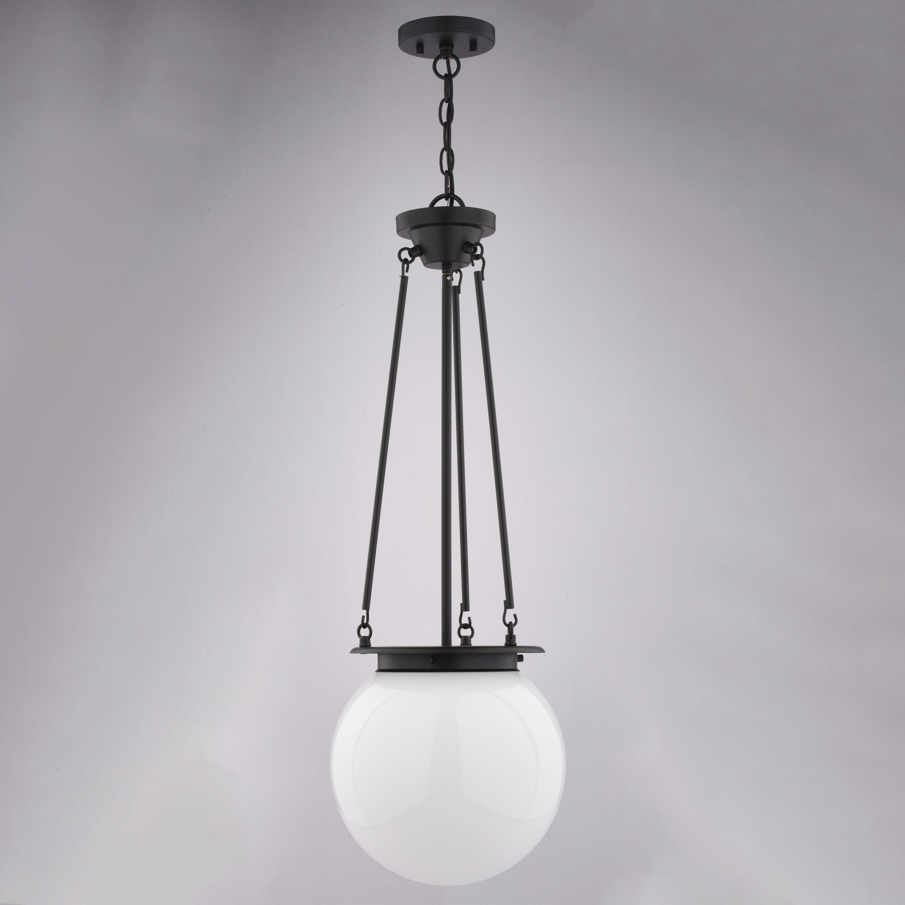 Kent 1 Light 11.75 inch Matte Black Pendant Ceiling Light