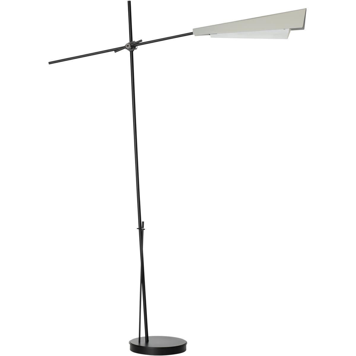 Vertex 83.1 inch 60 watt Black and Sterling Floor Lamp Portable Light in Black/Sterling