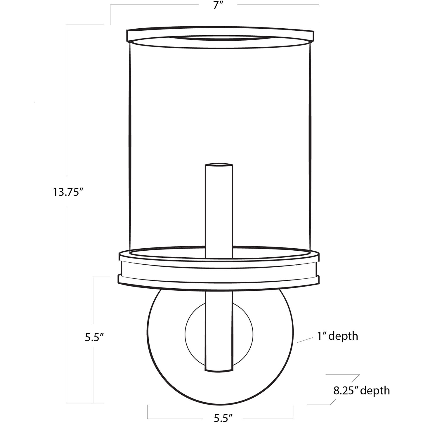 Adria 1 Light 7 inch Oil Rubbed Bronze Wall Sconce Wall Light