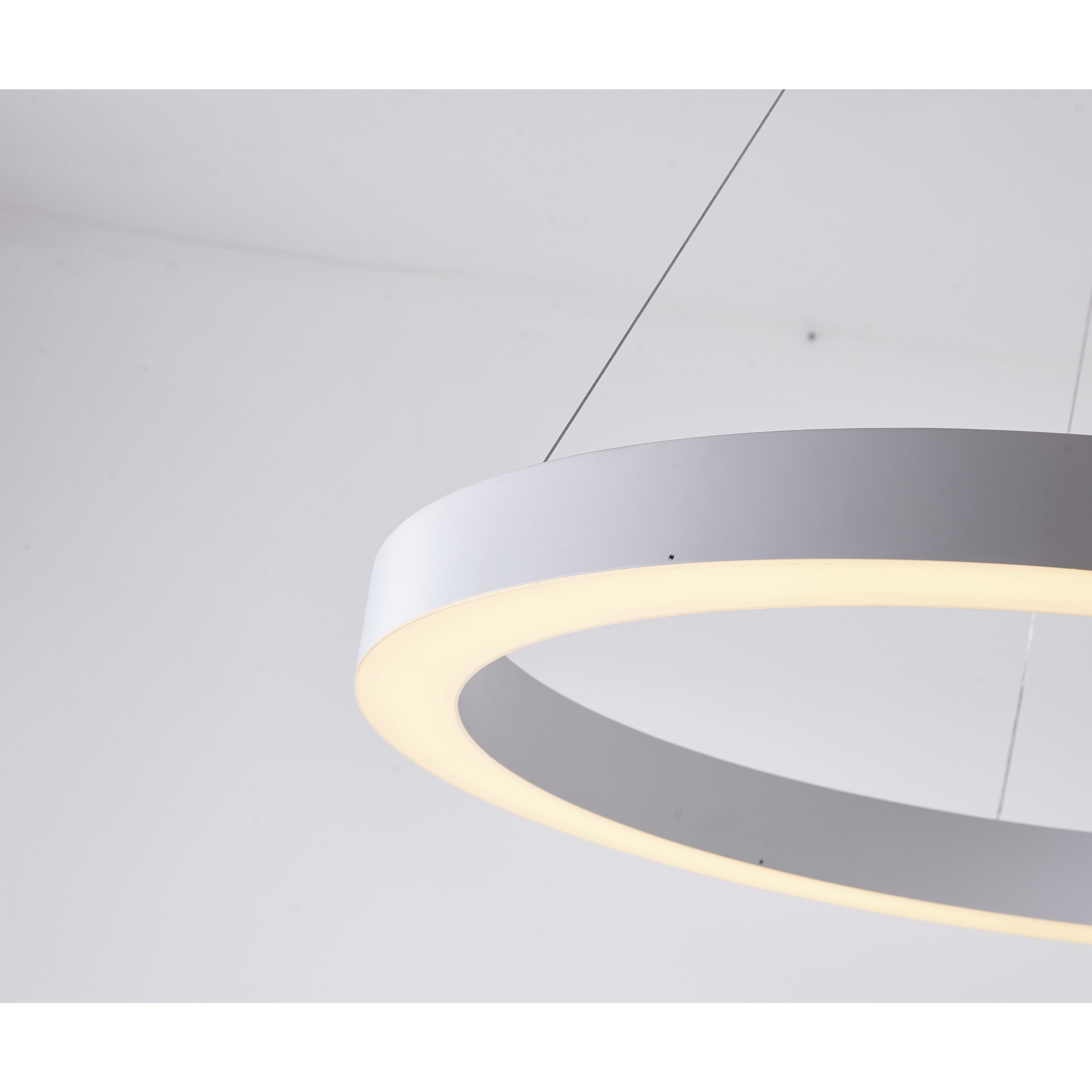 Canada LED 15.7 inch Matte White Chandelier Ceiling Light